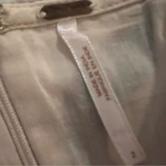 Free People White and Pink Embroidered Mini Dress EUC - Picture 9 of 14